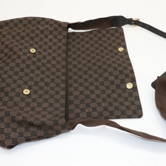Gucci GG Monogram Canvas Jacquard Messenger Bag 272350 - Dark Brown - Picture 9 of 16